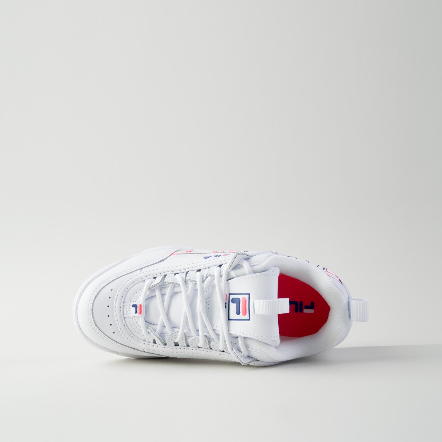 Tenis Fila Disruptor II Blanco Floral de Preescolar