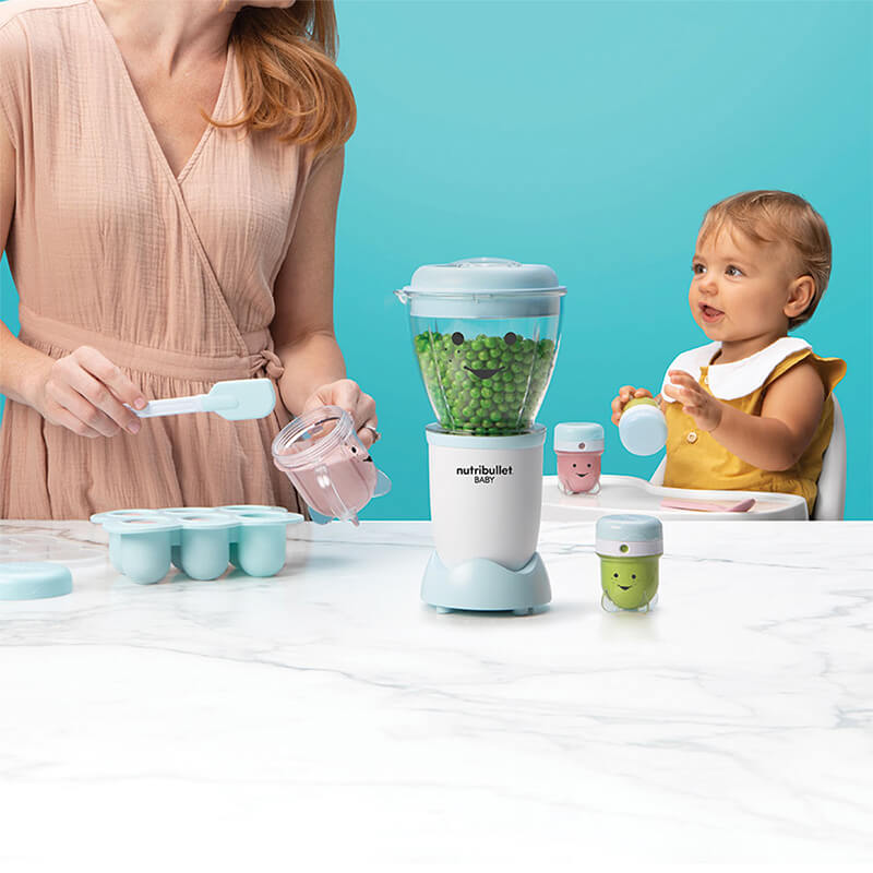 Nutribullet Baby Bullet 16 Acc 18 Fl Oz Blanca/azul 120/220v