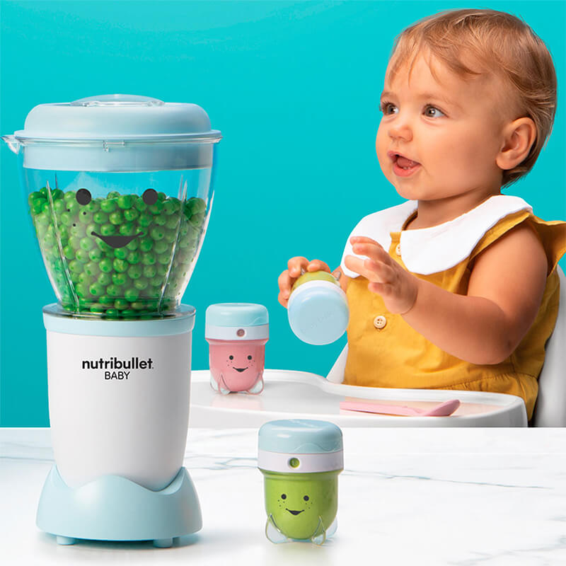 Nutribullet Baby Bullet 16 Acc 18 Fl Oz Blanca/azul 120/220v