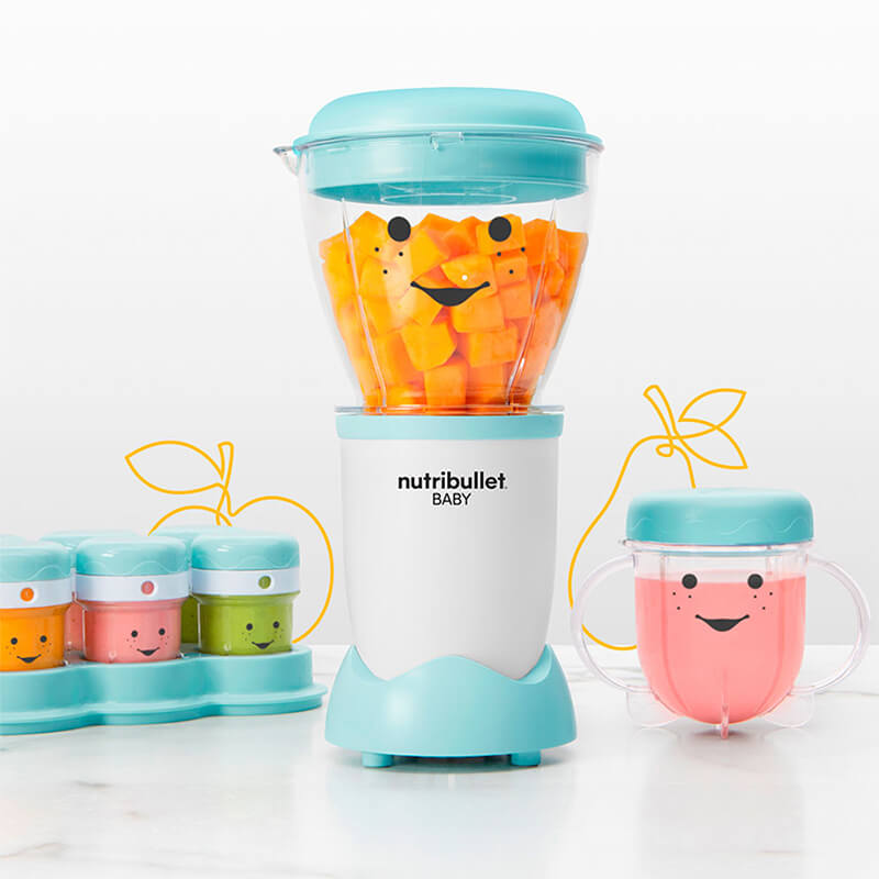 Nutribullet Baby Bullet 16 Acc 18 Fl Oz Blanca/azul 120/220v