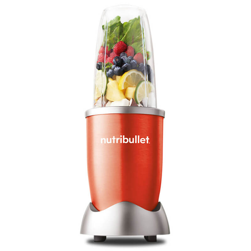 Nutribullet 600w Rojo Pulverizador Alimentos 8 Accesorios