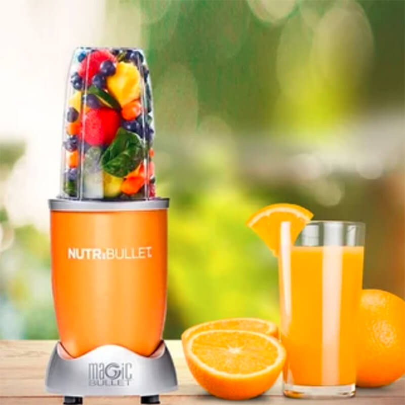 Nutribullet 600w Naranja Pulverizador Alimentos 5 Accesorios 