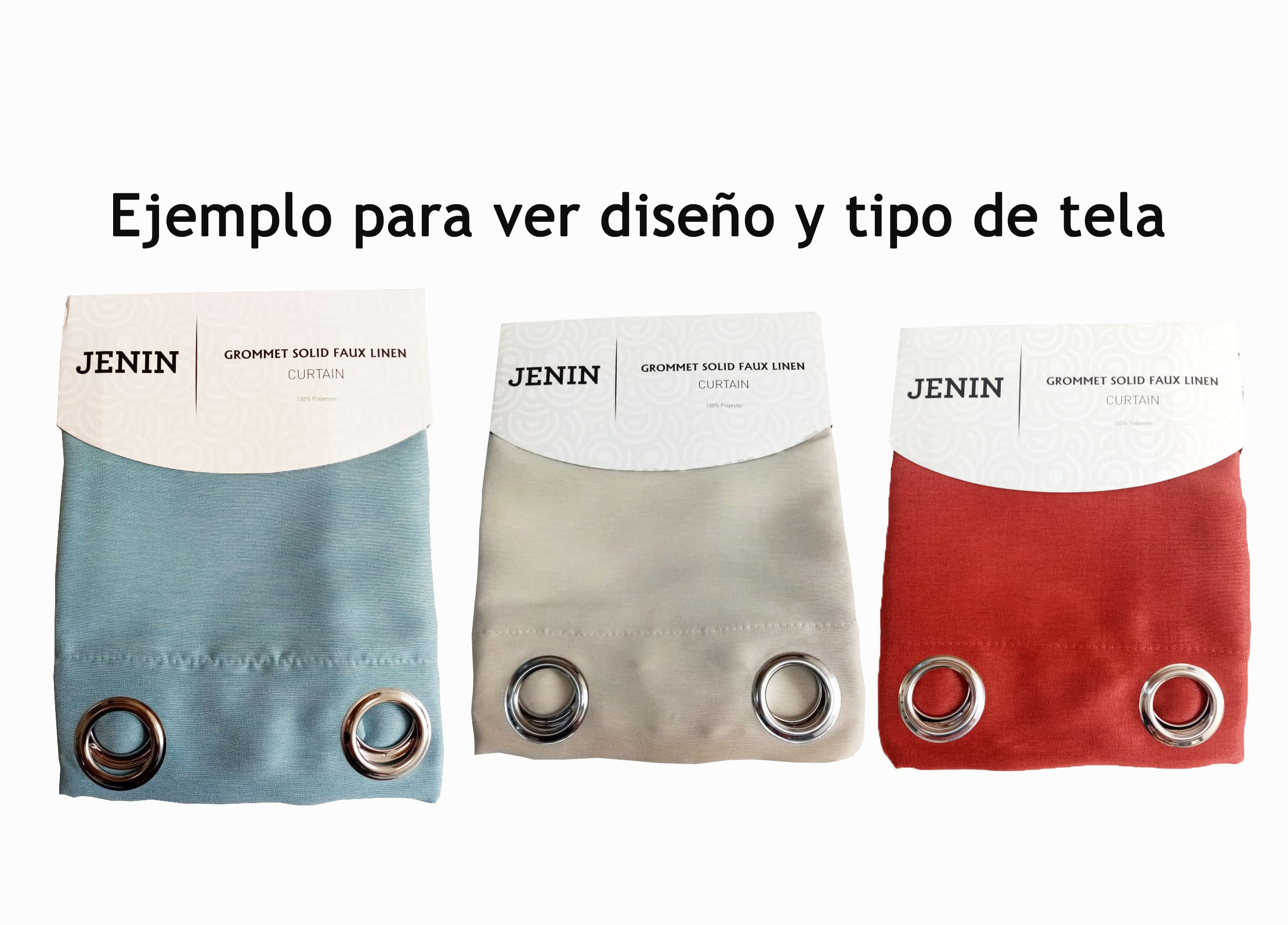 Cortina Decorativa SemiBlackout 274cm ancho x 213cm largo en 2 paneles