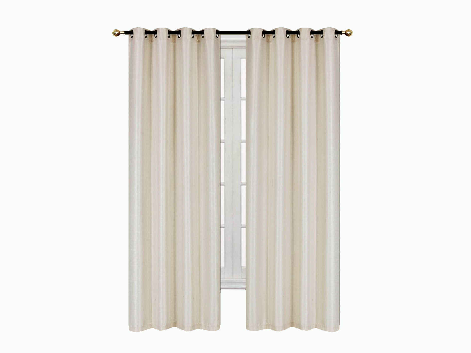 Cortina Decorativa SemiBlackout 274cm ancho x 213cm largo en 2 paneles