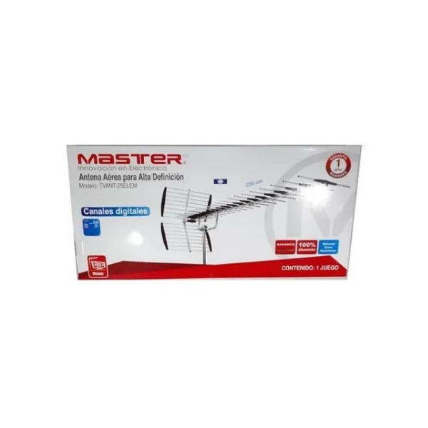Antena Hd Zona Difícil Recepción 40elem Master Tvant-25elem