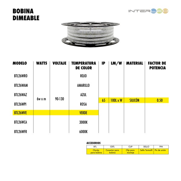 Kit Manguera Tira Led 110v 30mts 5050 Verde Ip65