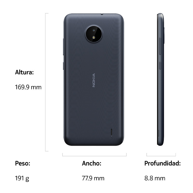 Nokia C20, Dual SIM, 32 GB, Azul