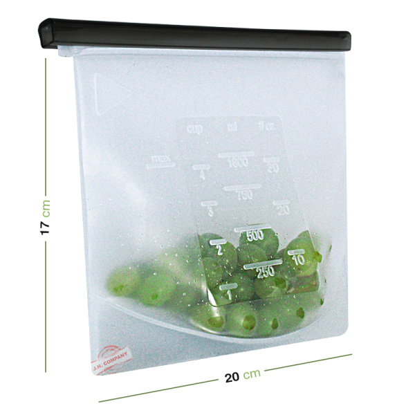 Bolsa Silicon Reusable Antiderrames Herméticas 1000 Ml