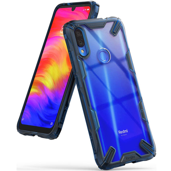 Funda para Redmi Note 7 o Note 7 Pro Fusion X Uso Rudo Azul