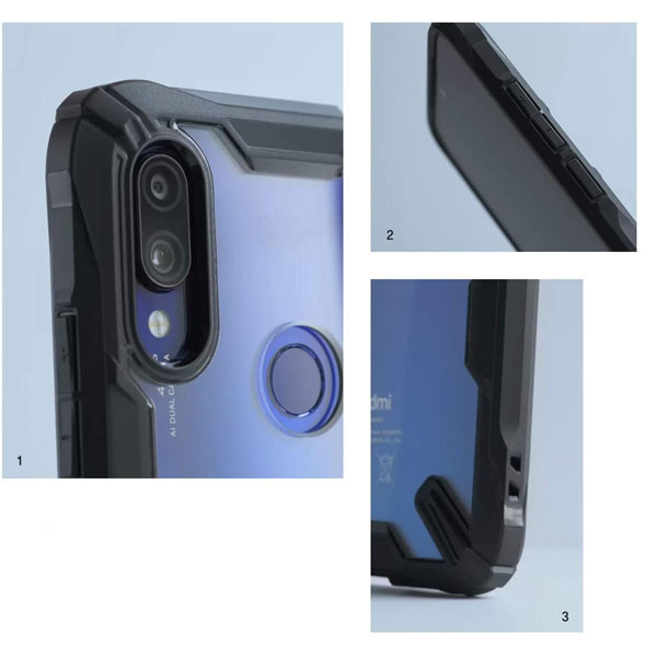 Funda para Redmi Note 7 o Note 7 Pro Fusion X Uso Rudo Azul