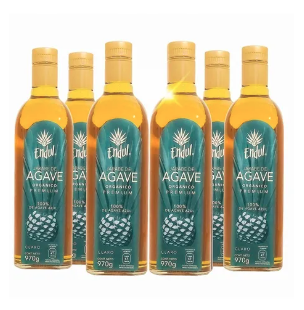 Six Pack Miel De Agave Endul Clara 970ml C/u