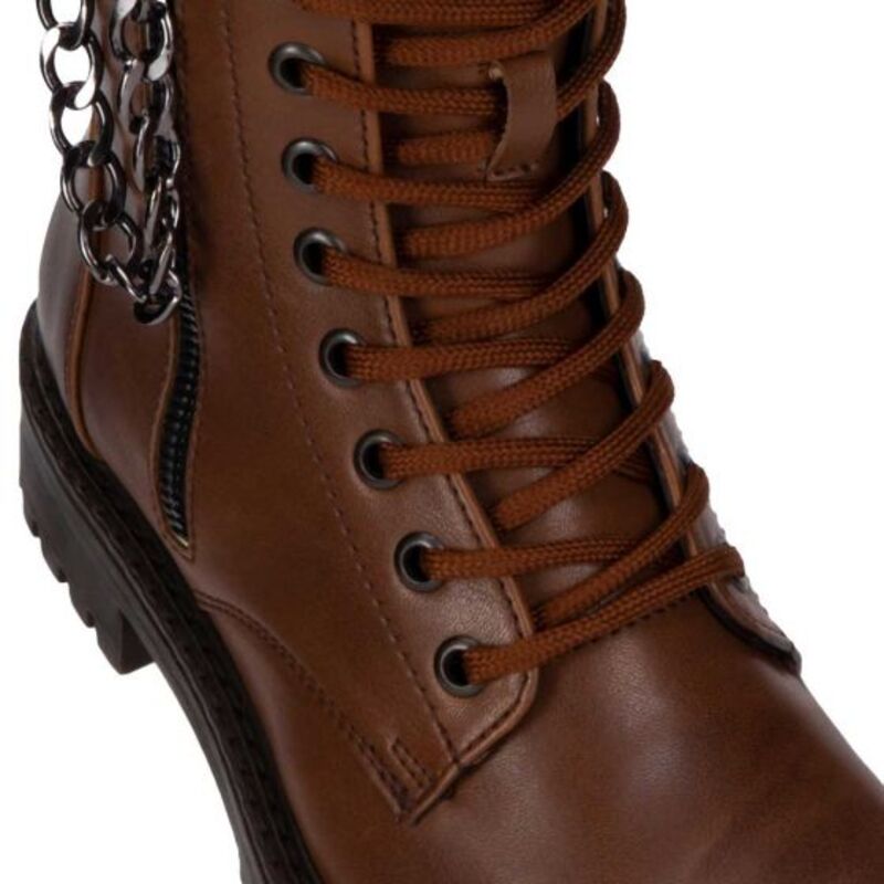 BOTA MILITAR PARA MUJER COLOR CAFÉ TIERRA BENDITA 9216