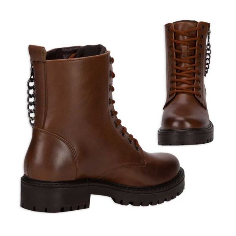 BOTA MILITAR PARA MUJER COLOR CAFÉ TIERRA BENDITA 9216