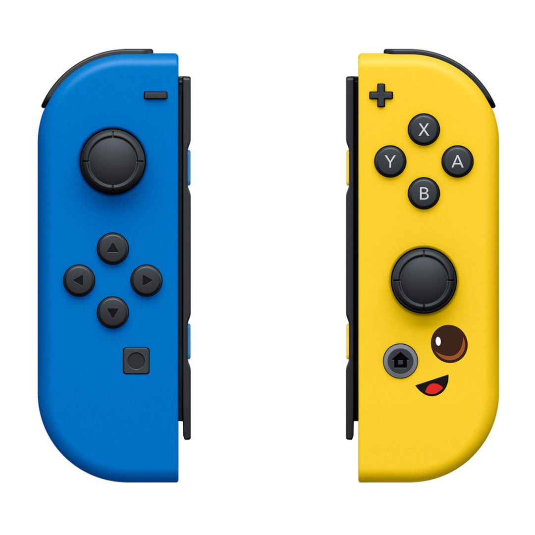 Control Nintendo Switch Joy Con Izquierdo y Derecho Edición Fortnite- Azul y Amarillo