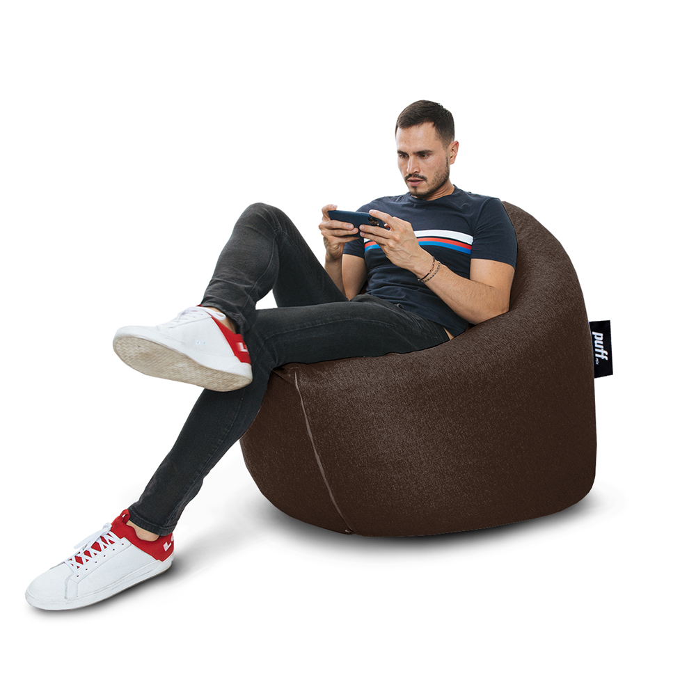 Sillón Puff Mx Acabado Mezclilla Luna