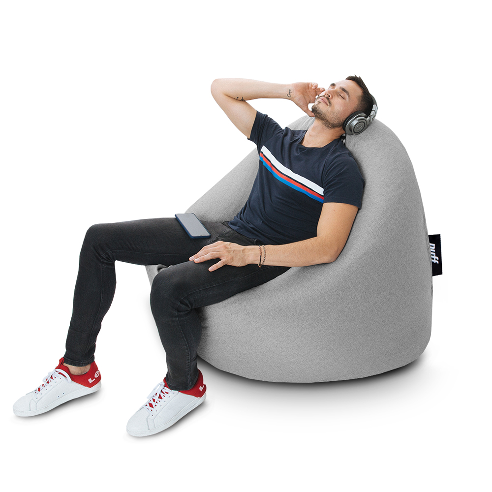 Sillón Puff Mx Acabado Mezclilla Luna