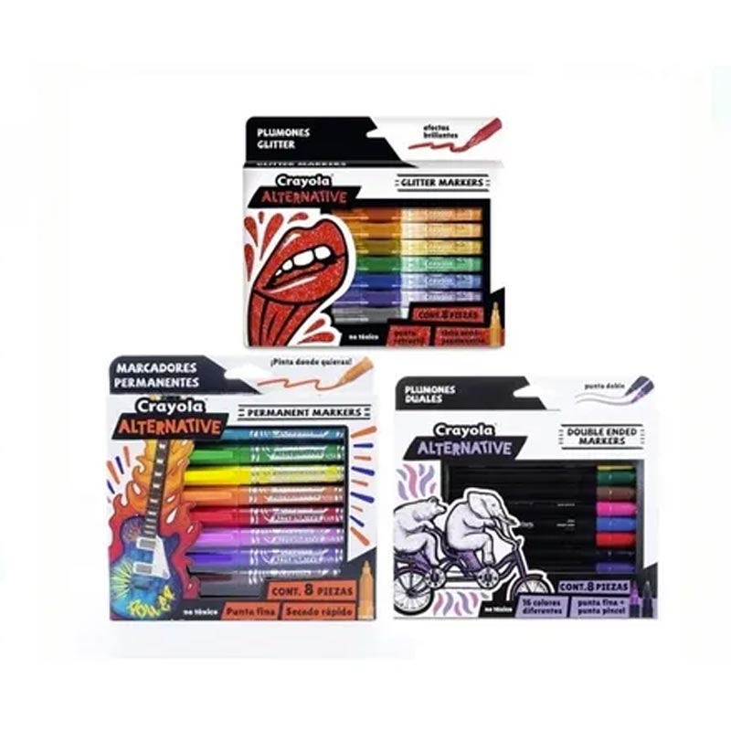 Kit De Plumones Alternative Crayola® Diferentes Modelos