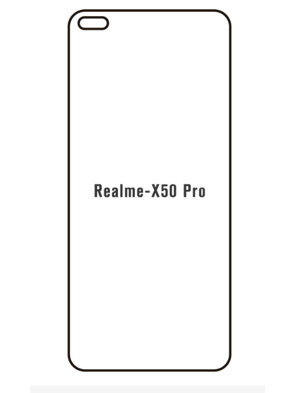 Jeco 99F Kit de Mica Hidrogel AZUL Frontal+Trasera REALME X50 PRO 5G