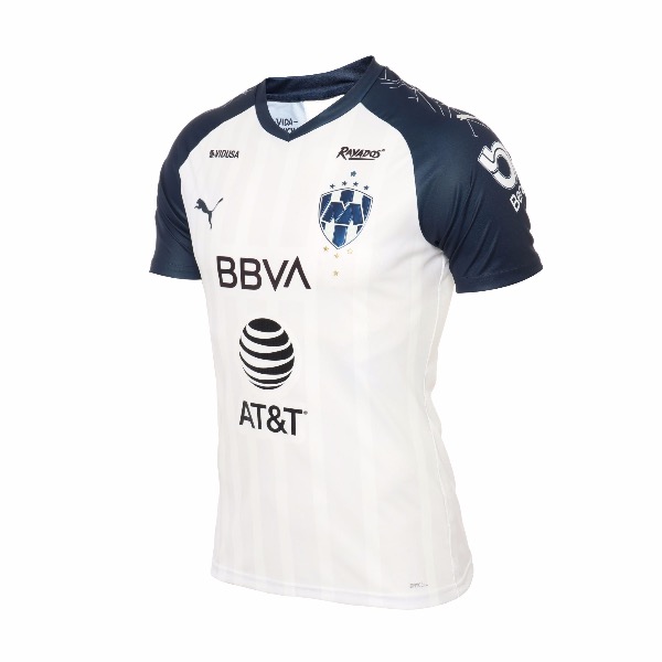 Jersey Puma de Rayados de Monterrey de Visitante Blanca