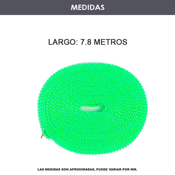 Cuerda Tendedero Secado Lavado Ropa Secado 3 Piezas 