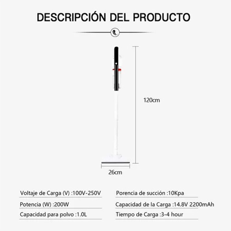 Aspirador Vertical Recargable (Sin Cable) 1.0L en 2023