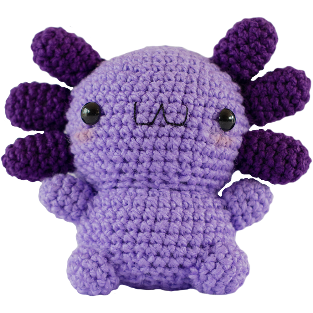 Chibi Ajolotito | Peluche de ajolote Morado
