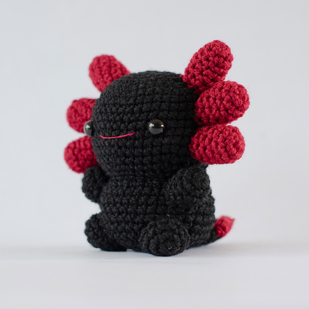 Chibi Ajolotito | Peluche de ajolote Negro