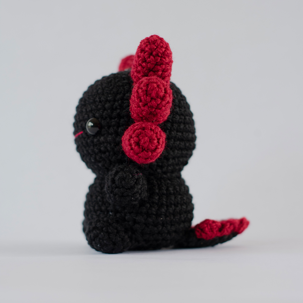 Chibi Ajolotito | Peluche de ajolote Negro