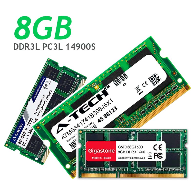 MEMORIA RAM DDR3L 8GB PC3L 14900S VARIAS MARCAS