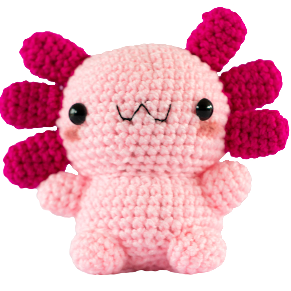 Chibi Ajolotito | Peluche de ajolote Rosado