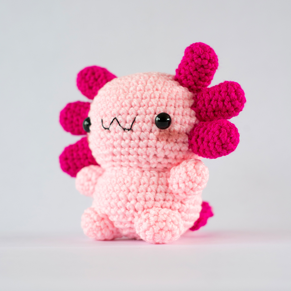 Chibi Ajolotito | Peluche de ajolote Rosado