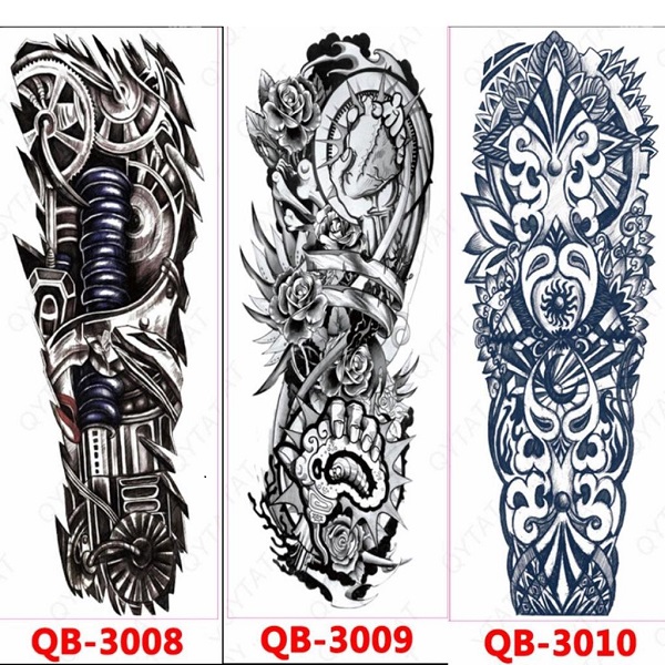 Luce genial y super real con estos tatuajes temporales brazo completo o pierna