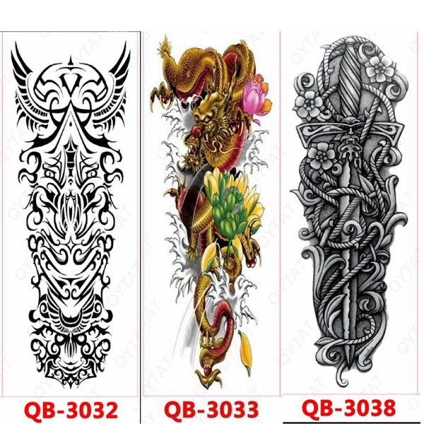 Luce genial y super real con estos tatuajes temporales brazo completo o pierna