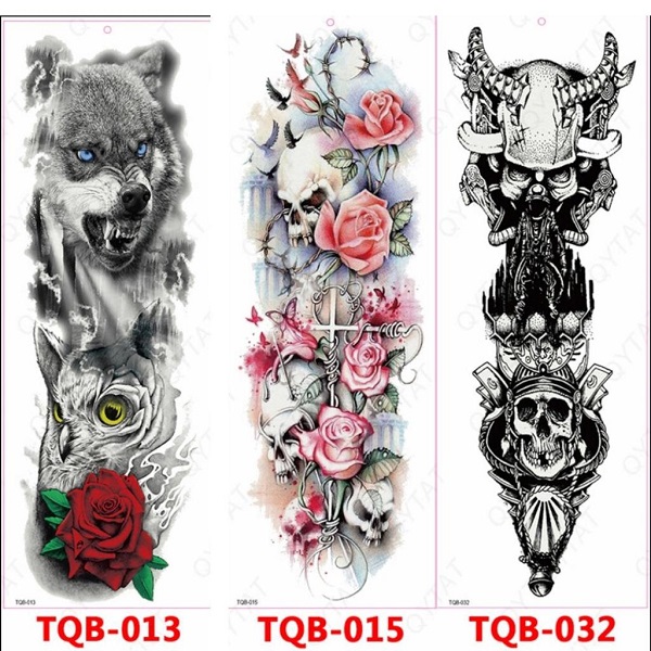 Luce genial y super real con estos tatuajes temporales brazo completo o pierna TQB 