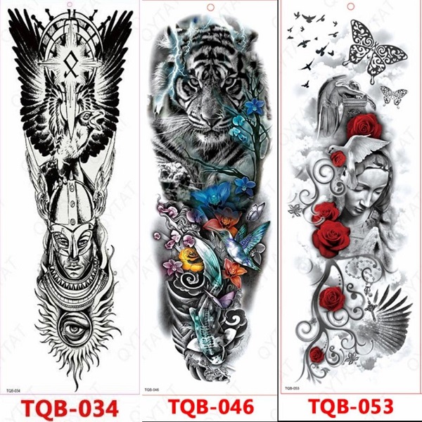 Luce genial y super real con estos tatuajes temporales brazo completo o pierna TQB 
