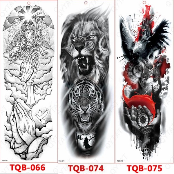 Luce genial y super real con estos tatuajes temporales brazo completo o pierna TQB 