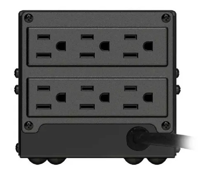 Regulador Voltaje 2500VA 6 Contactos Aterrizado Koblenz ER-2550