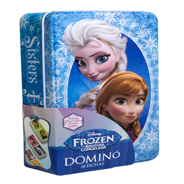 Dominó para Niños en Caja Metálica de Frozen Novelty