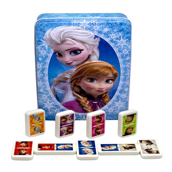 Dominó para Niños en Caja Metálica de Frozen Novelty