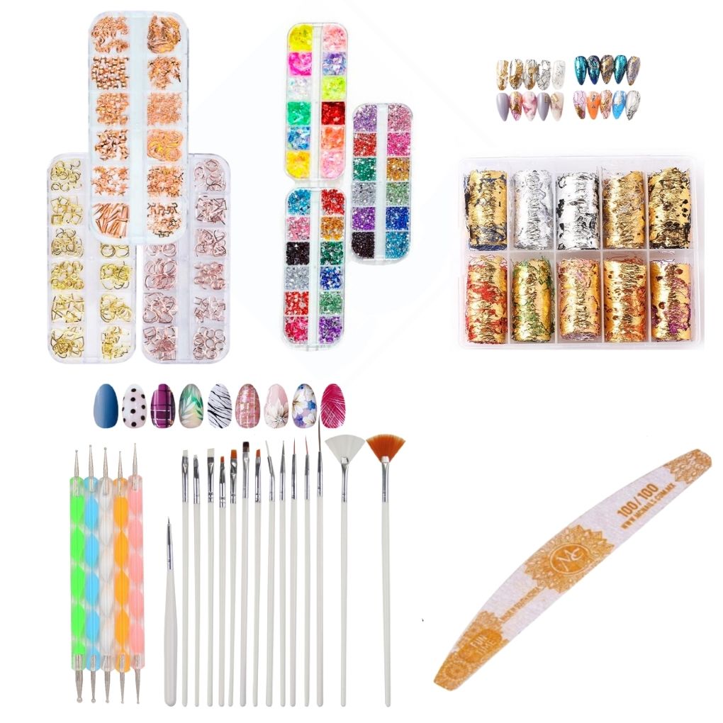 Kit Decoracion De Uñas 103 Piezas Manicura Y Pedicura Arte Para Uñas