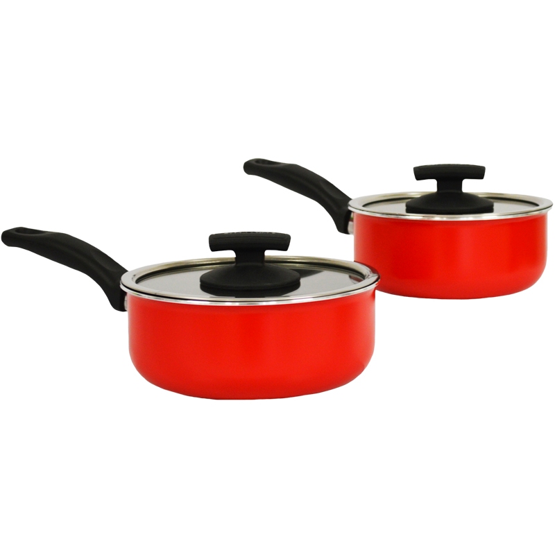 Batería de cocina Tramontina Toronto 20499/730 ROJA 10 piezas END