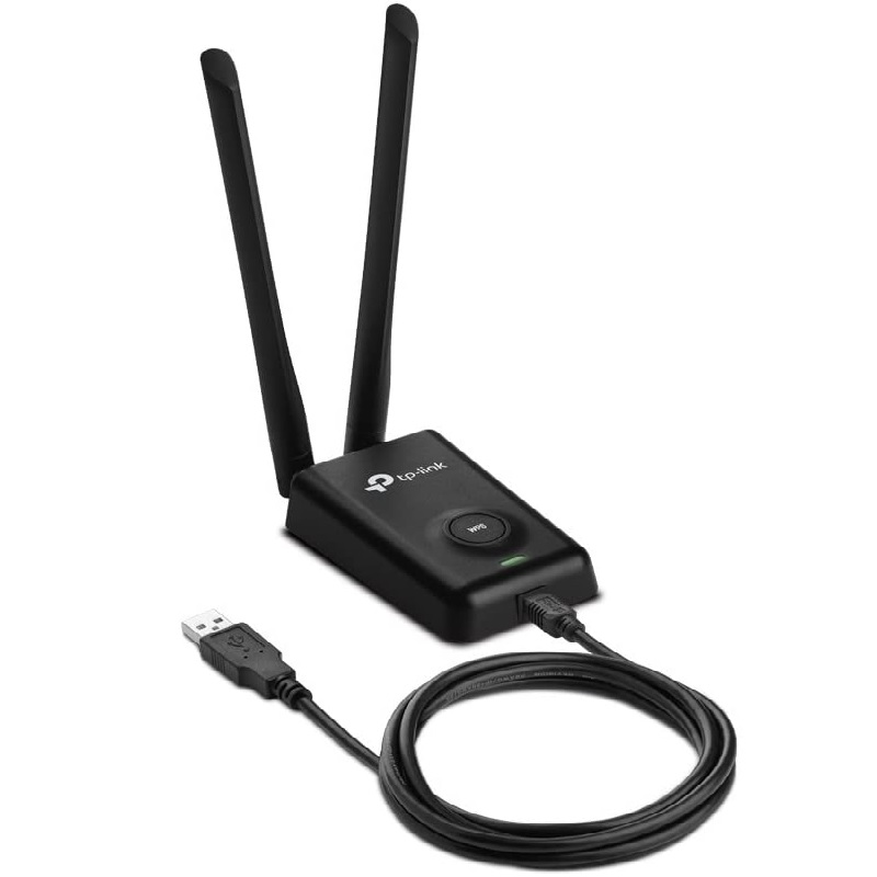 Adaptador USB Inalámbrico 300 Mbit/s Negro Receptor Red Internet WiFi Windows PC Lap TL-WN8200ND Expansor