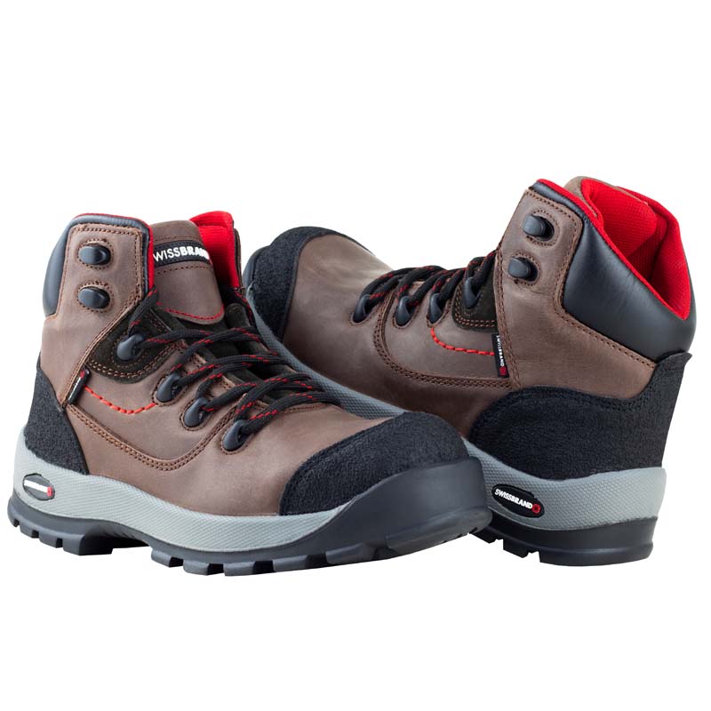 BOTAS DE SEGURIDAD INDUSTRIAL CABALLERO SWISSBRAND 611 CAFÉ