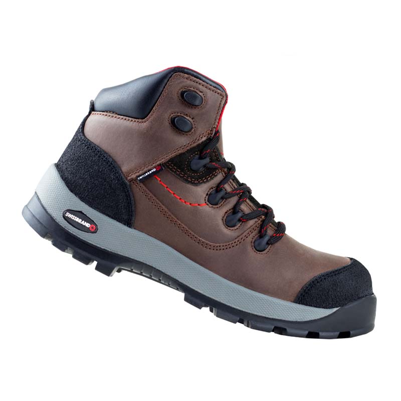BOTAS DE SEGURIDAD INDUSTRIAL CABALLERO SWISSBRAND 611 CAFÉ