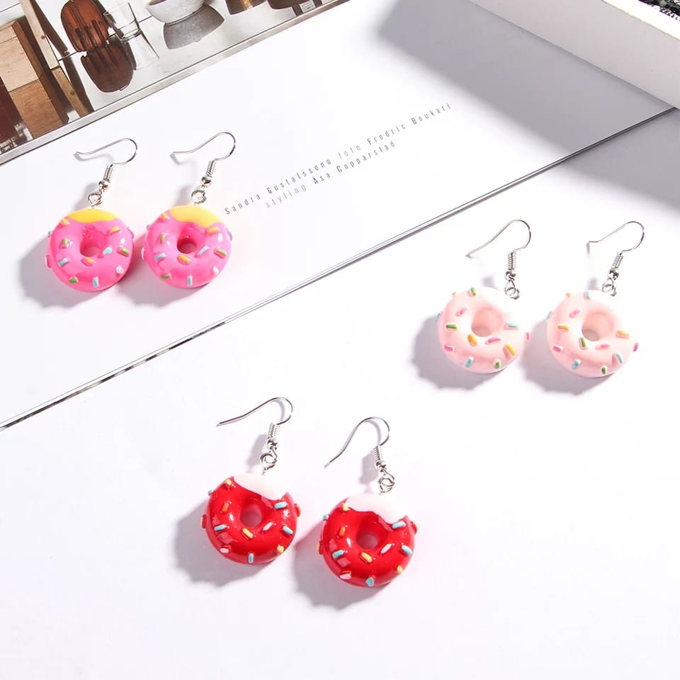 Aretes Pendientes Donas Rosquilla, Los Simpson