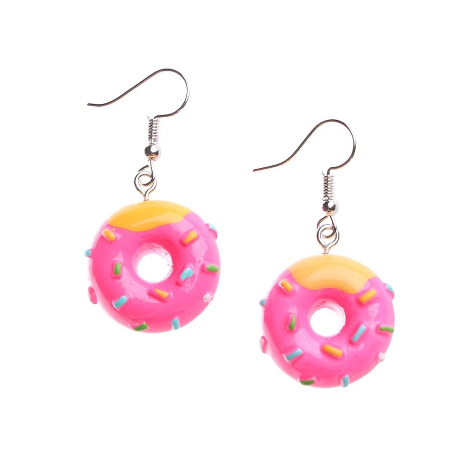 Aretes Pendientes Donas Rosquilla, Los Simpson
