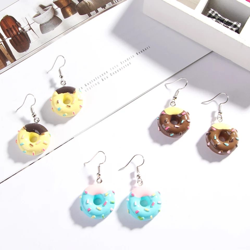 Aretes Pendientes Donas Rosquilla, Los Simpson