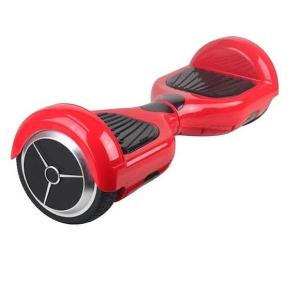 Hoverboard Patineta Eléctrica Scooter de Autobalance con Luz LED Bocina Bluetooth Llantas 6.5" (Rojo/Negro)