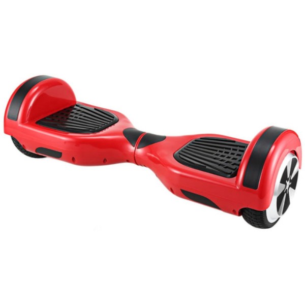 Hoverboard Patineta Eléctrica Scooter de Autobalance con Luz LED Bocina Bluetooth Llantas 6.5" (Rojo/Negro)