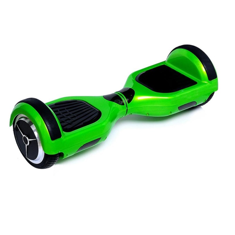 Hoverboard Patineta Eléctrica Scooter de Autobalance con Luz LED Bocina Bluetooth Llantas 6.5" (Verde/Negro)